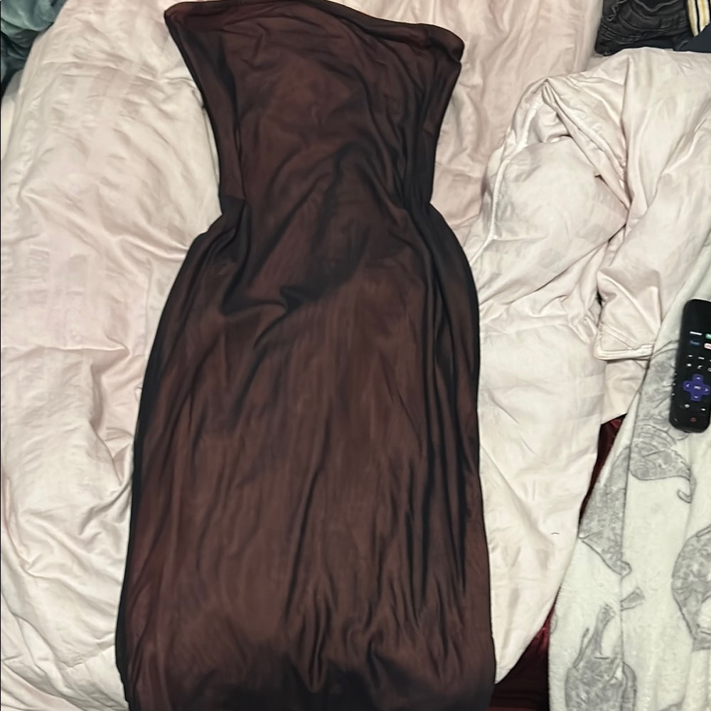 Elegant Black Strapless Dress